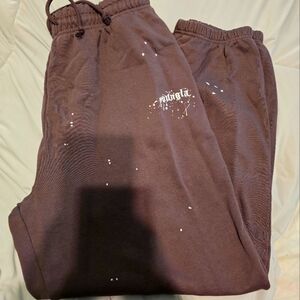 YoungLA Burgandy Rave Joggers